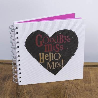 Goodbye Miss Hello Mrs Bright Side Hen  Night  Memory  Book  Album Hen Do Book 