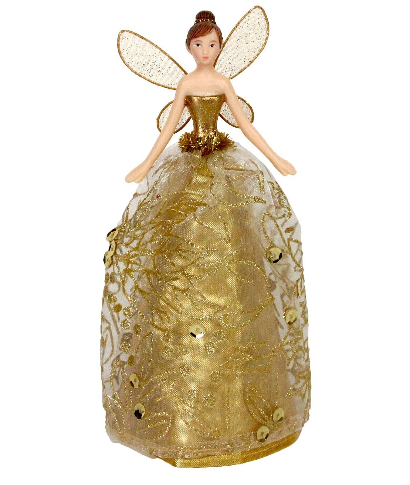 GISELA GRAHAM LARGE GOLD FAIRY TREE TOPPER Homely Gifts