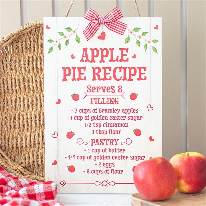 Autumn Apple Pie Hanging Sign